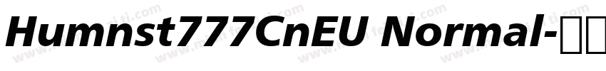 Humnst777CnEU Normal字体转换